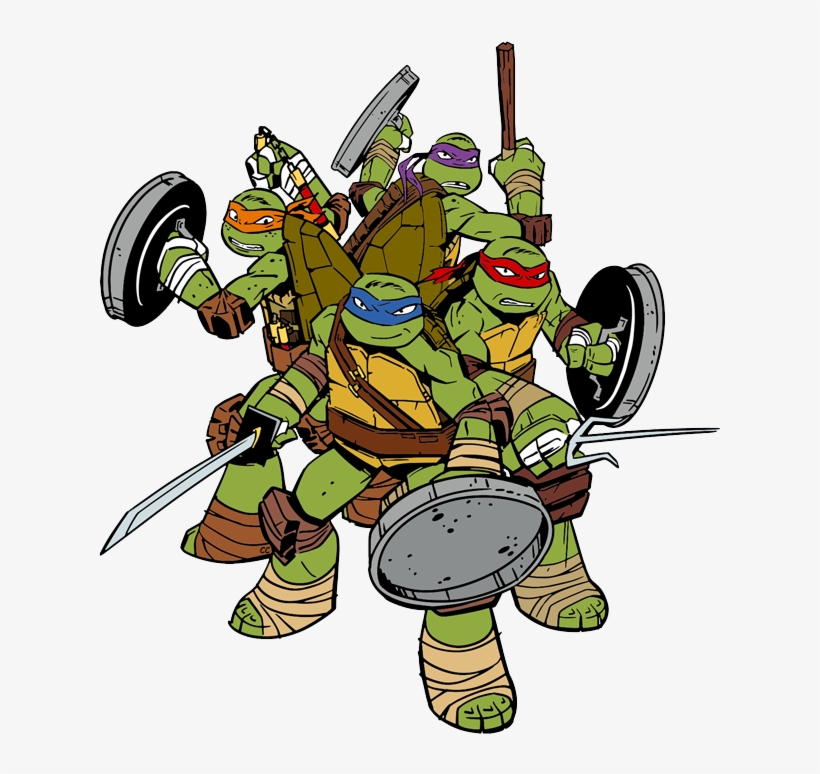 Png Teenage Mutant Ninja Turtles Clip Art Cartoon - Ninja Turtles Png, transparent png #177688