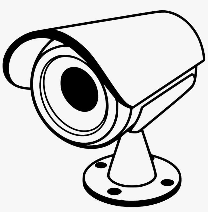 Png File Svg - Cctv Camera Line Art, transparent png #177810