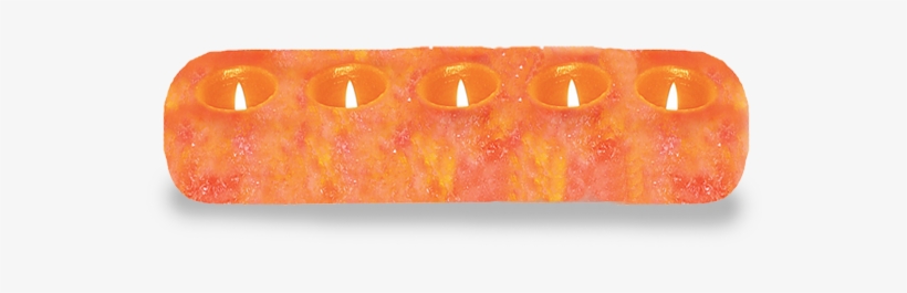 Rectangular Carved Shape 5 Hole Tealight Holder - Crystal, transparent png #178016