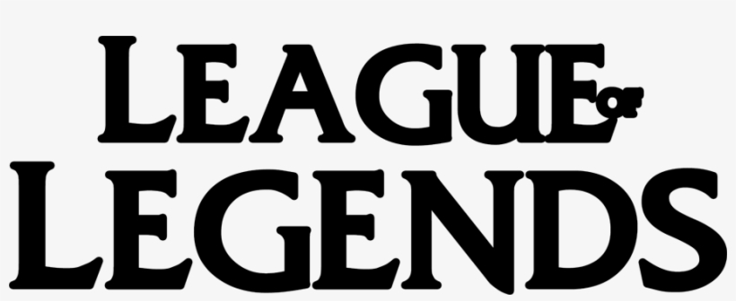 league of legends logo black and white