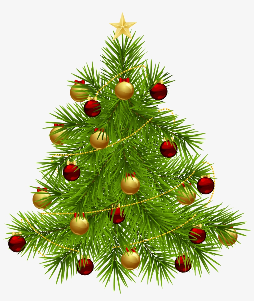 Christmas Tree Png - Red Ball Holiday Cube Ottoman, transparent png #178509