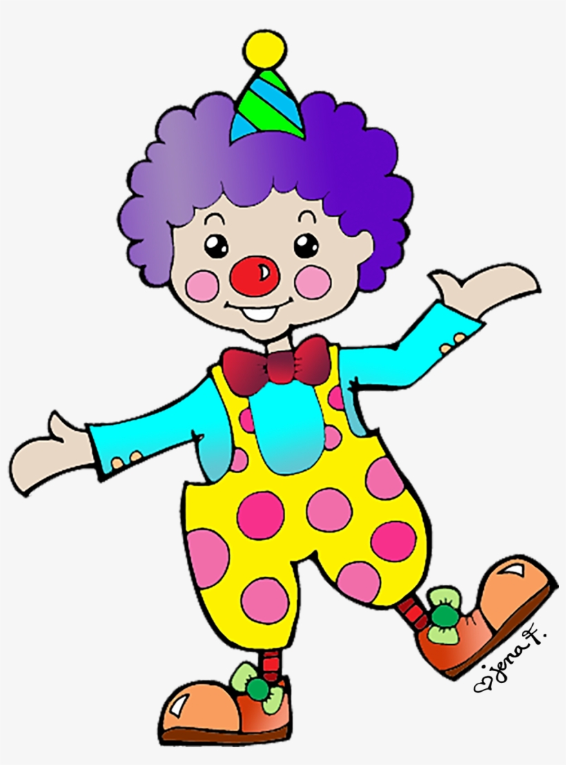 Happy Clown Clipart - Happy Birthday Clown Clipart, transparent png #178534