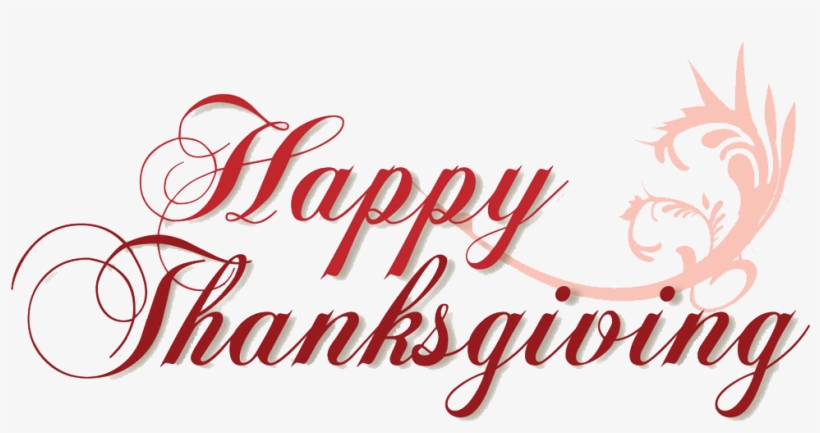 Happy-thanksgiving - Happy Thanksgiving Transparent Background, transparent png #178616