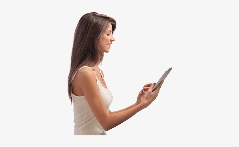 Girl With Ipad, transparent png #178664