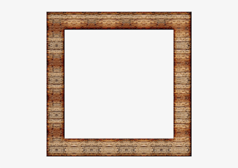 Wood Square Picture Frame - Molduras Madeira Png, transparent png #178916