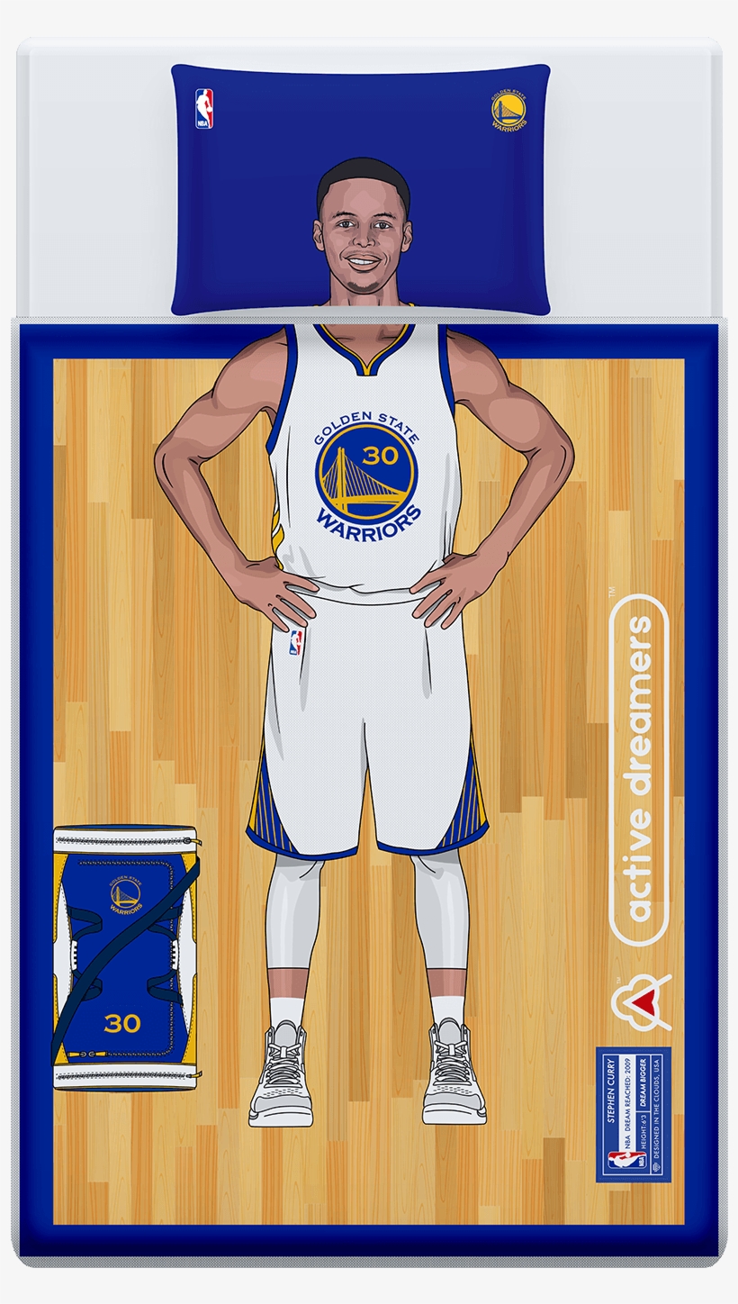 Stephen Curry Reversible Blanket & Pillow Case Set - Steph Curry Bed Set, transparent png #178943
