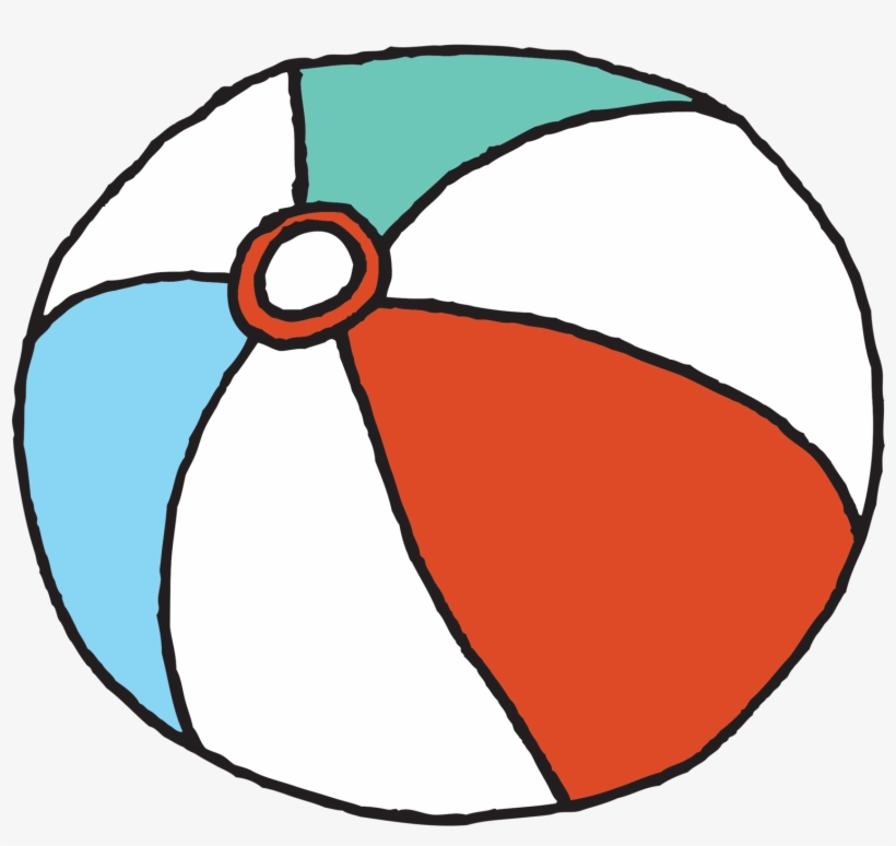 Beach Ball - Small Beach Ball Cartoon, transparent png #178988