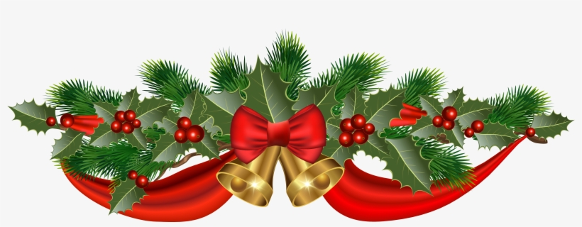 Christmas Golden Bells And Ribbon Png Clipart Image - Christmas Bells With Ribbons, transparent png #178992