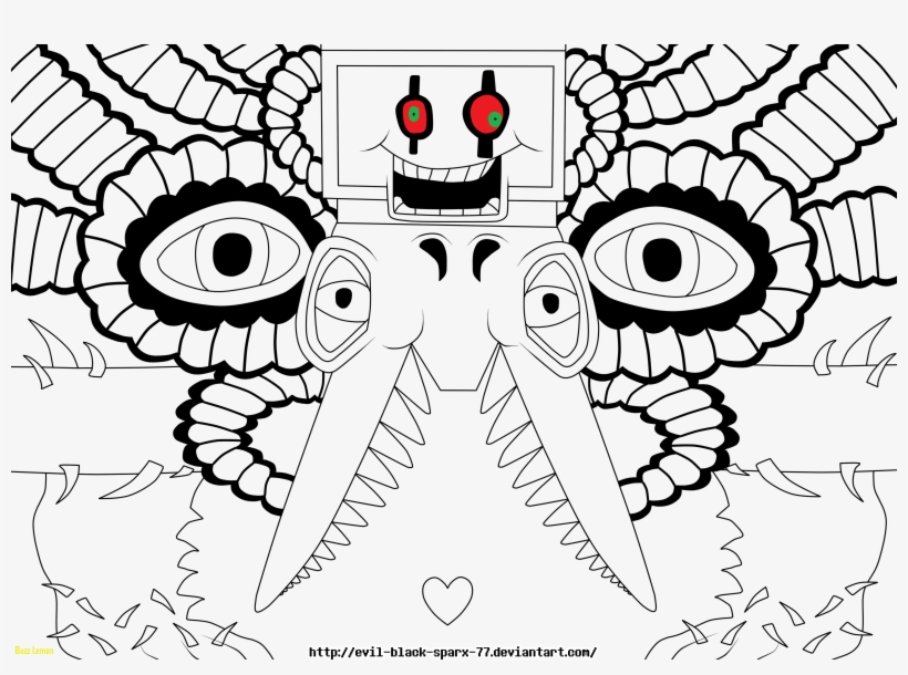 Coloring Page Undertale Beautiful Frisk Color By Number - Undertale Flowey Coloring Page, transparent png #179142