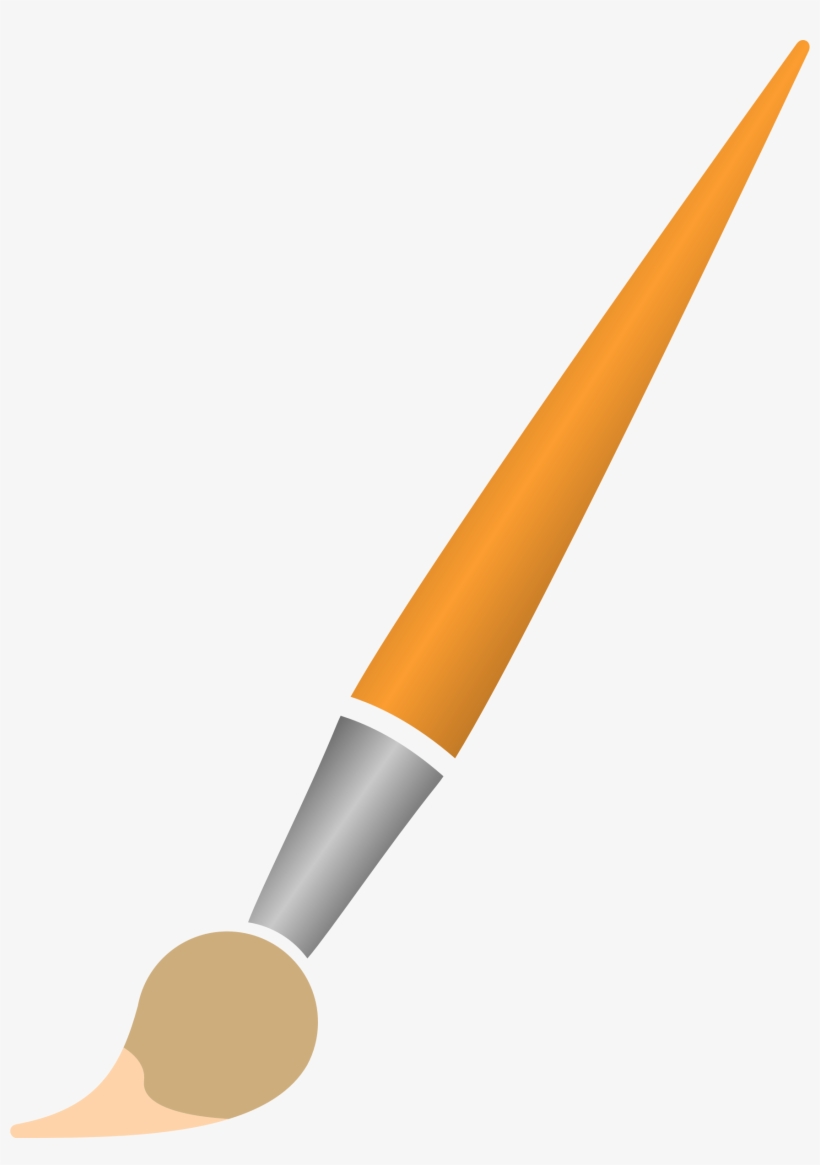 With Cream Dye Big Image Png - Paintbrush Clipart, transparent png #179219