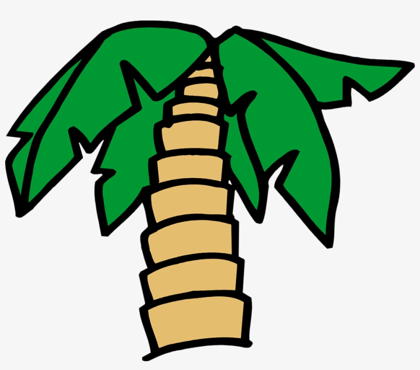 Palm Tree Free Stock Photo Illustration Of A Cartoon - Palm Tree Cartoon Transparent Background, transparent png #179373