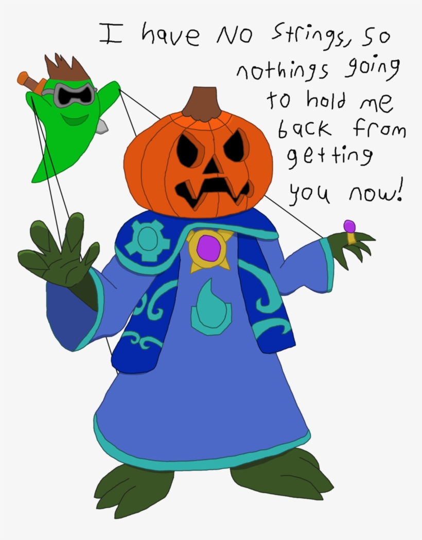 Pumpkin Head Puppeteer Mikius By Immersionman On Deviantart Pumpkin Zelda Oracle Of Ages Free Transparent Png Download Pngkey - blue pumpkin head roblox