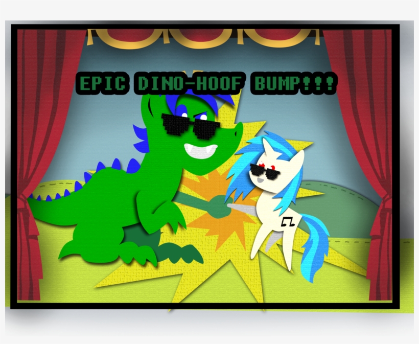 Fundz64, Dinosaur, Dj Pon-3, Explosion, Green, Hoofbump, - Cartoon, transparent png #1700052