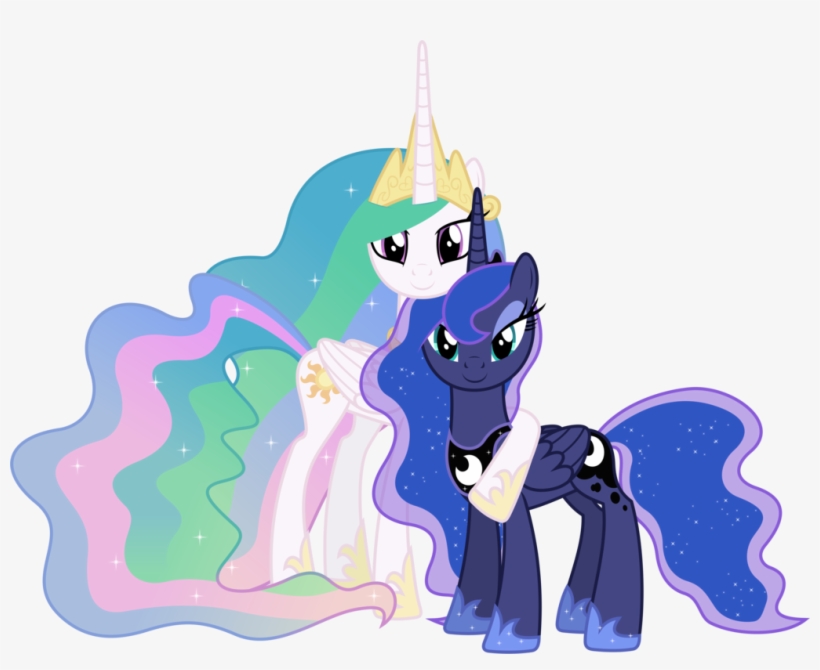 My Little Pony Princess Luna And Princess Celestia - My Little Pony Luna Y Celestia, transparent png #1700248