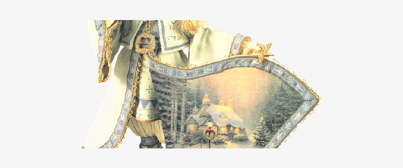 Thomas Kinkade Fabric Santa, transparent png #1700250