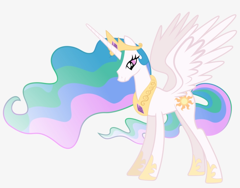 View 1 , - Princess Celestia Side View, transparent png #1700327