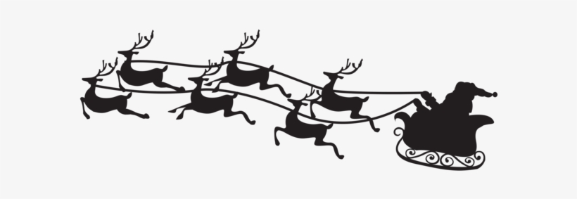 Freetoedit Christmas Reindeer Terrieasterly - Santa Sleigh Silhouette Clipart Png, transparent png #1700380