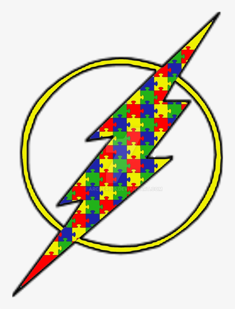 The Autism Awareness Flash Symbol By Archer635 On Deviantart - Evans Ec2 Sst Rock Drum Head Pack, Clear, transparent png #1700433