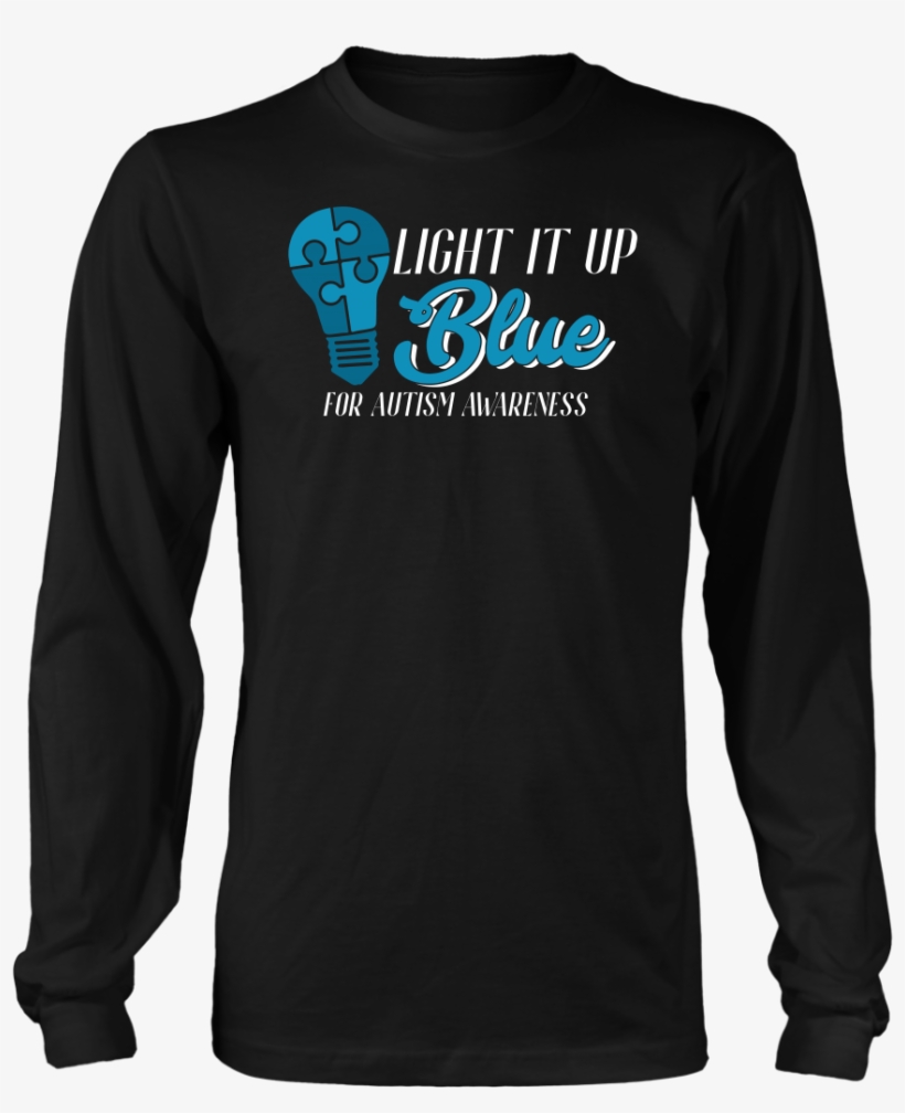 Light Up Blue For Autism Awareness Support Puzzle Piece - Game Over Man Game Over T Shirt, transparent png #1700474