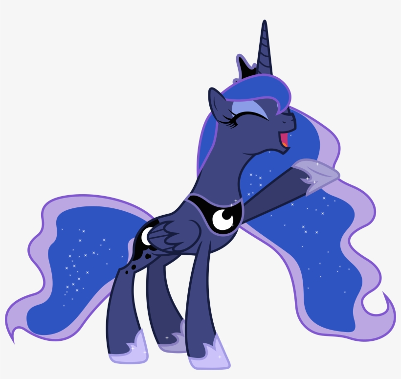 Overjoyed Princess Luna By - Princess Luna Gif Png, transparent png #1700496