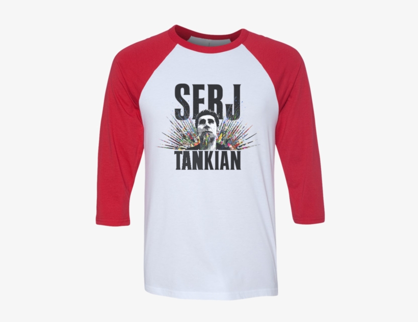 Explosion - Red And White Baseball Tee, transparent png #1700572