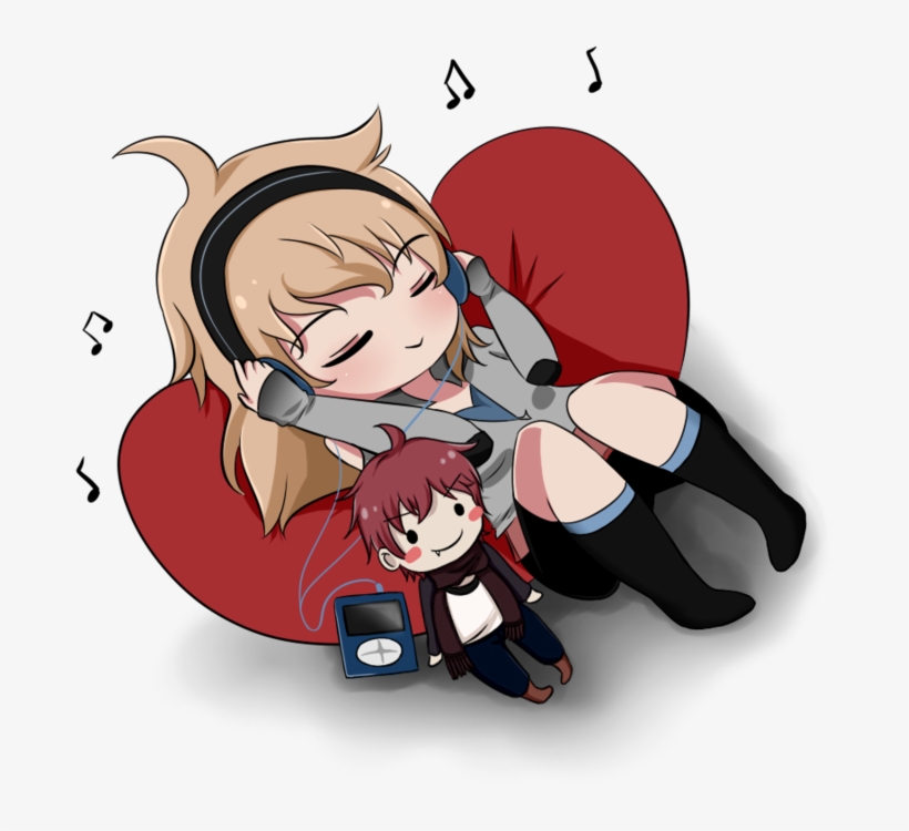 Anime Art Chibi Itachi Uchiha Drawing - Anime Listening To Music Png, transparent png #1700705