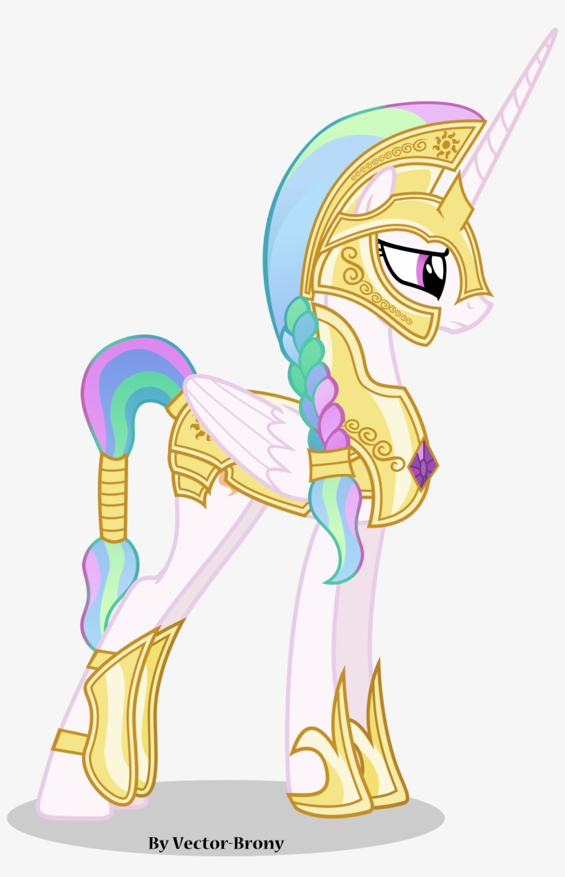 Vector Princess Celestia Going To - My Little Pony Luna And Celestia Warrior, transparent png #1700724