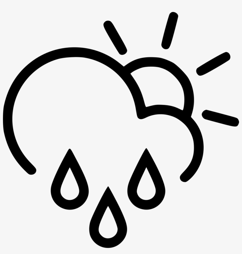 Day Sprinkle Cloud Rain Sun Comments - Thunderstorm Sun Icon, transparent png #1701126