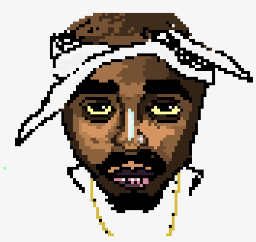 2pac - Pixel Art, transparent png #1701237