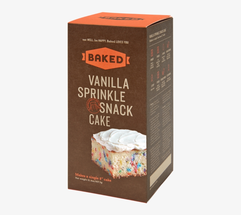 Vanilla Sprinkle Snack Cake - Food, transparent png #1701263