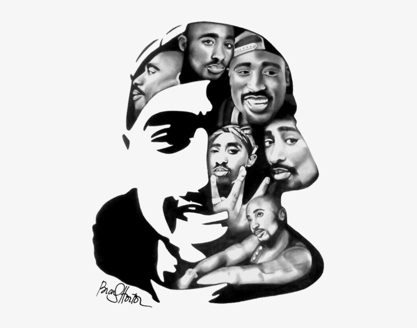 2pac Legends Print / Canvas - Canvas Print, transparent png #1701307