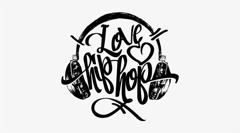 I Love Hiphop T-shirt - Calligraphy, transparent png #1701482