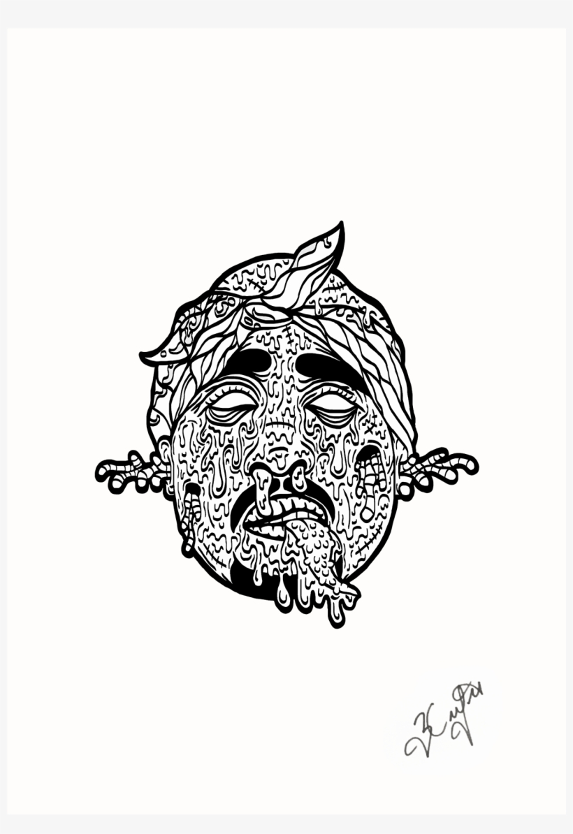 Black - Tupac Shakur, transparent png #1701596