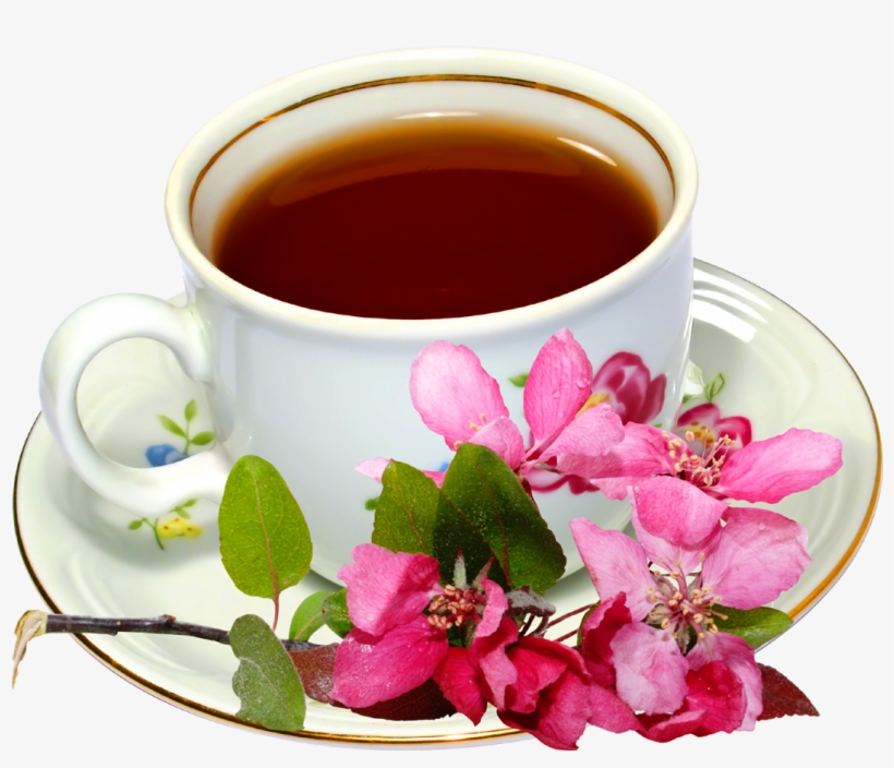 Green Tea Cup With Flower - Flowering Tea, transparent png #1701615