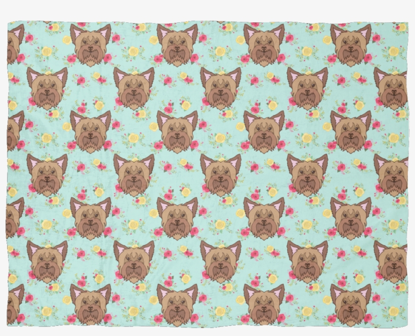 Floral Yorkie Blanket - Waterpolo Balls, transparent png #1701720