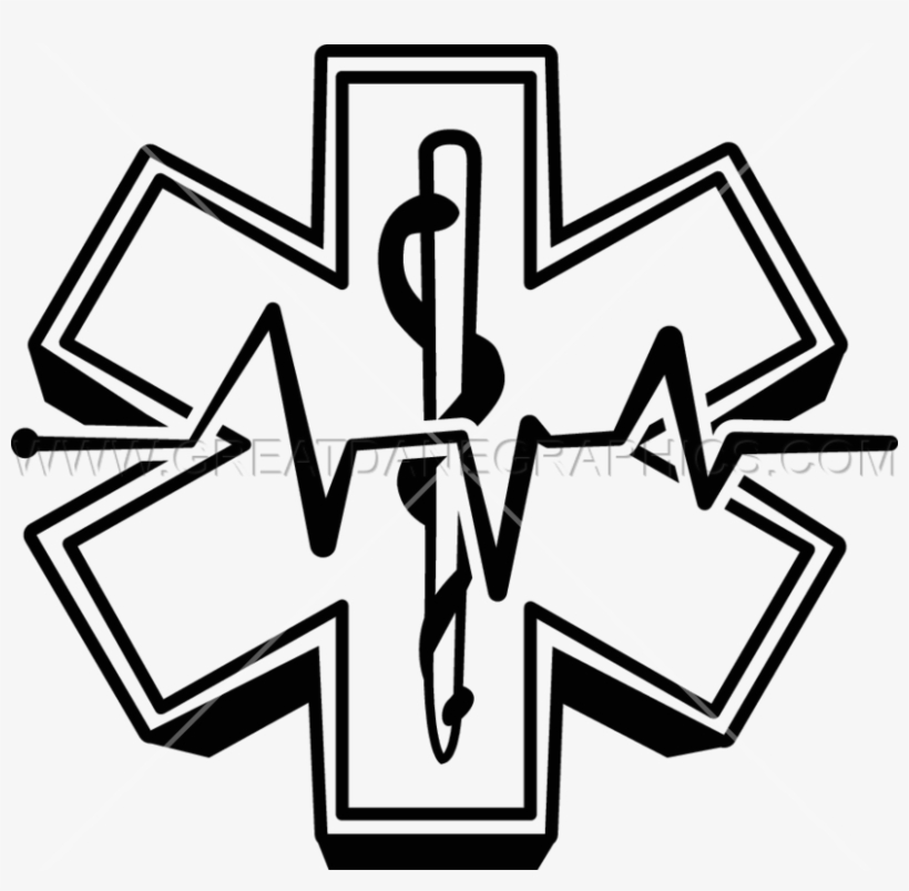 Download Paramedic Logo Black And White Clipart Emergency - Star Of Life, transparent png #1701744