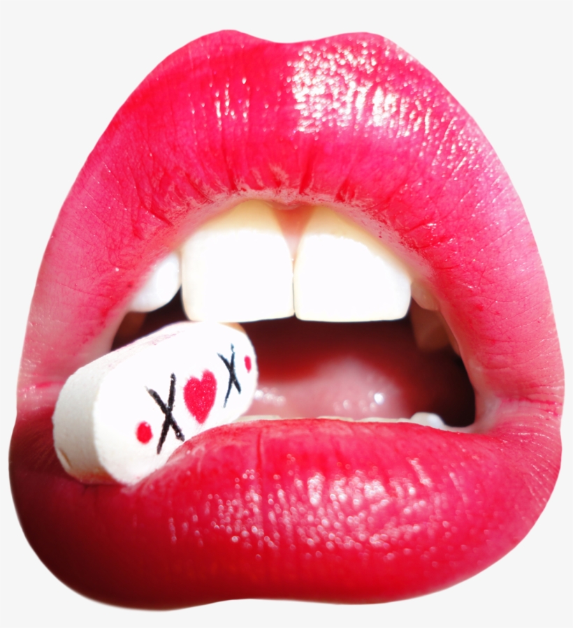 Lipstick - Tongue, transparent png #1701850