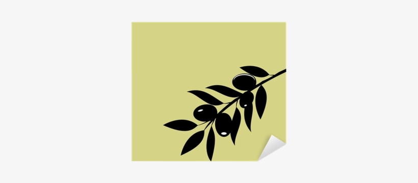 Olive Branch Silhouette Vector, transparent png #1701855