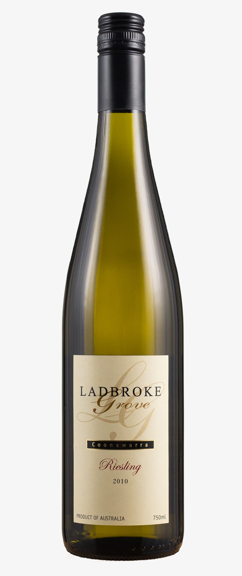 2010 Ladbroke Grove Riesling - Glass Bottle, transparent png #1702471