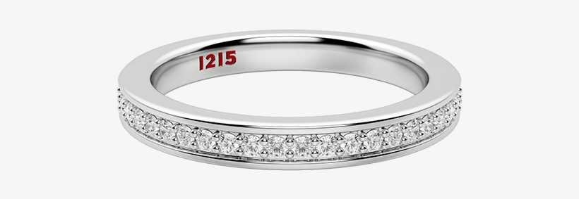 Channel Set Wedding Band - Wedding Ring, transparent png #1702629