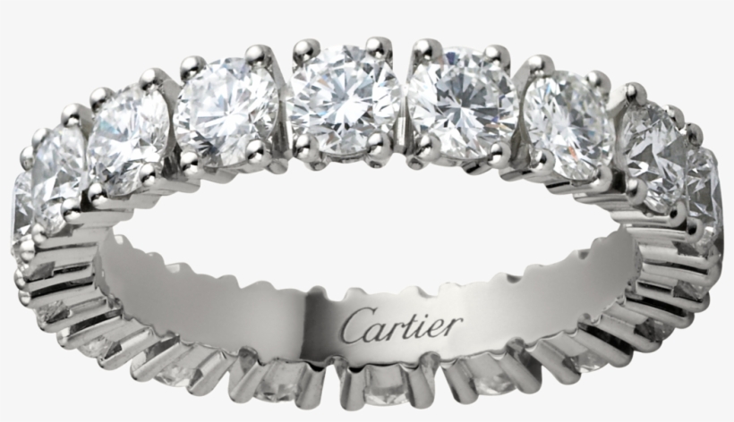 Cartier Destinée Wedding Ringplatinum, Diamonds - Cartier Lignes 18ct White-gold And Diamond Wedding, transparent png #1702631