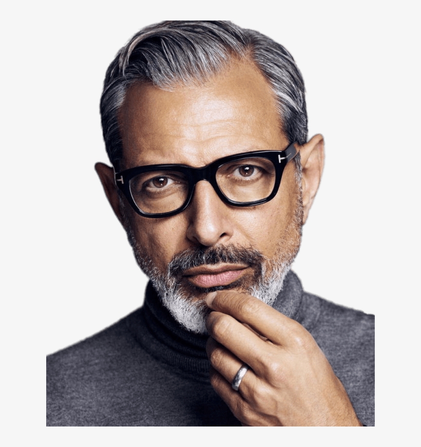 Jeff Goldblum Portrait - Jeff Goldblum Tom Ford Glasses, transparent png #1702677