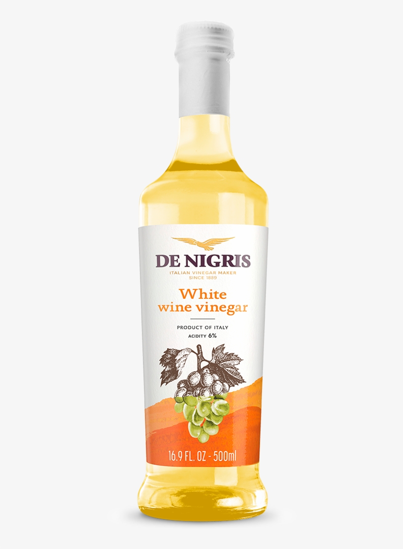 Italian White Wine Vinegar - De Nigris Wine Vinegar, White, 500ml, transparent png #1702699