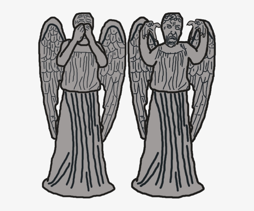 Template Here, In Case You Fancied Making One Of Your - Weeping Angel Carton, transparent png #1702766