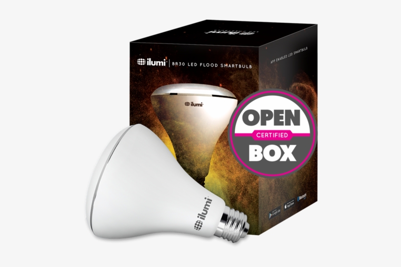 Indoor Br30 Flood Led Smart Light Bulb - Ilumi Br30 Adjustable White Led Flood Smartbulb Mlbr302t, transparent png #1703136