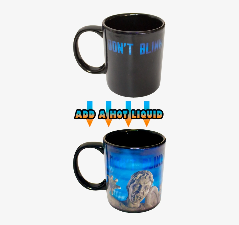 Weeping Angel Heat Changing Mug - Doctor Who - Weeping Angel Heat Changing Mug - Homegardenpets, transparent png #1703542