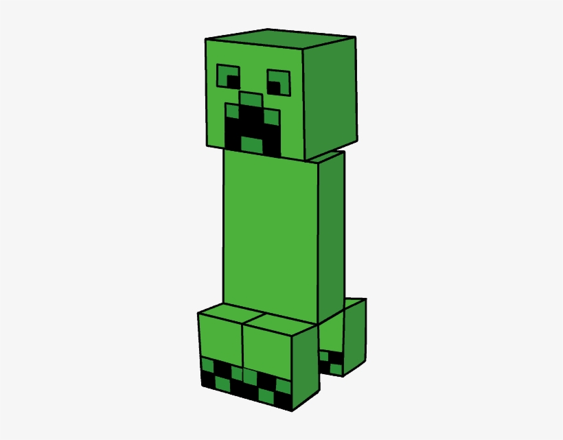 Image Library Download How To Draw A Minecraft Creeper - Minecraft, transparent png #1703547