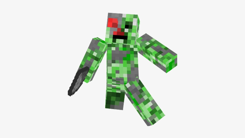 Like Maybe It Would Look Like This But On Creepers - Minecraft Creeper Robot Skin, transparent png #1703688