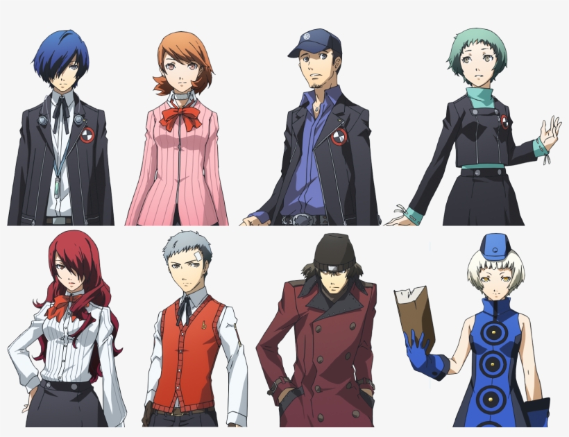 1374514158 Persona 3 The Movie Character Designs - Visual Novel Sprite Poses, transparent png #1703858