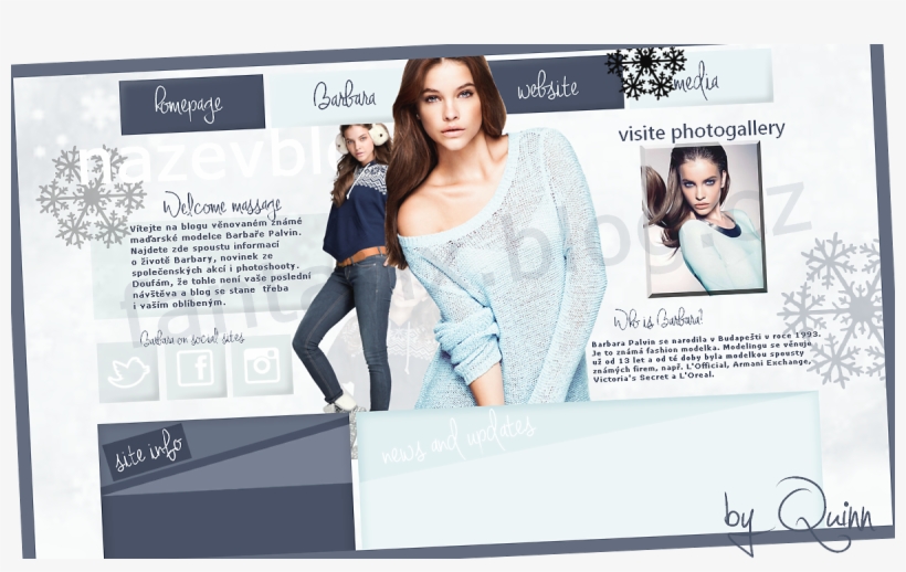 Free Layout With Barbara Palvin - Banner, transparent png #1704328